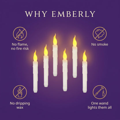 Floating Candles with Magic Wand Remote