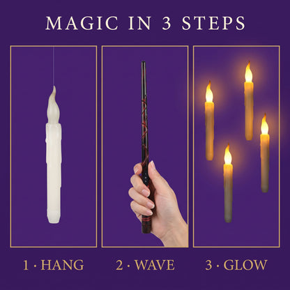 Floating Candles with Magic Wand Remote